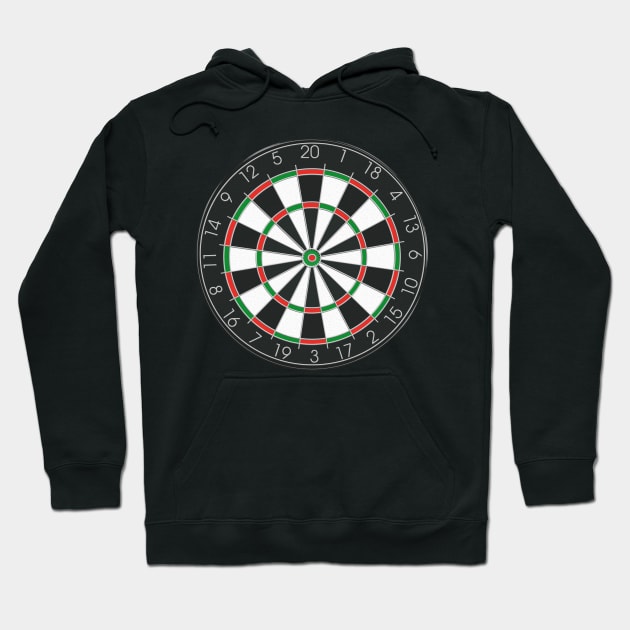 Large Dartboard Hoodie by TinaGraphics